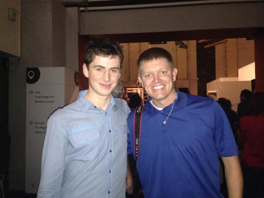 Photo of the meet I got with Destin at the event at the Powerhouse Museum